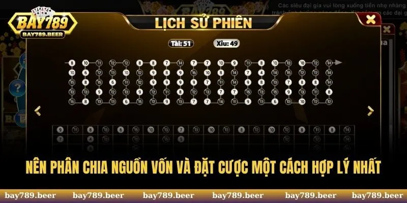 Nên phân chia nguồn vốn và đặt cược một cách hợp lý nhất